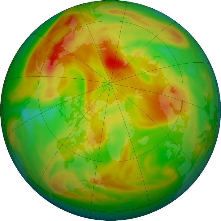Arctic ozone map for 03 May 2023